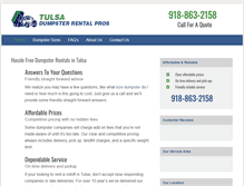 Tablet Screenshot of dumpsterrentaltulsa.org